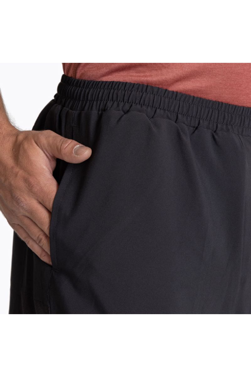 Just Cool Men's Sports Shorts - 2XL, Jet Black, 100% Polyester Athletic Shorts - View #11