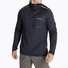Saco Sweatshirt Half Zipp-Black